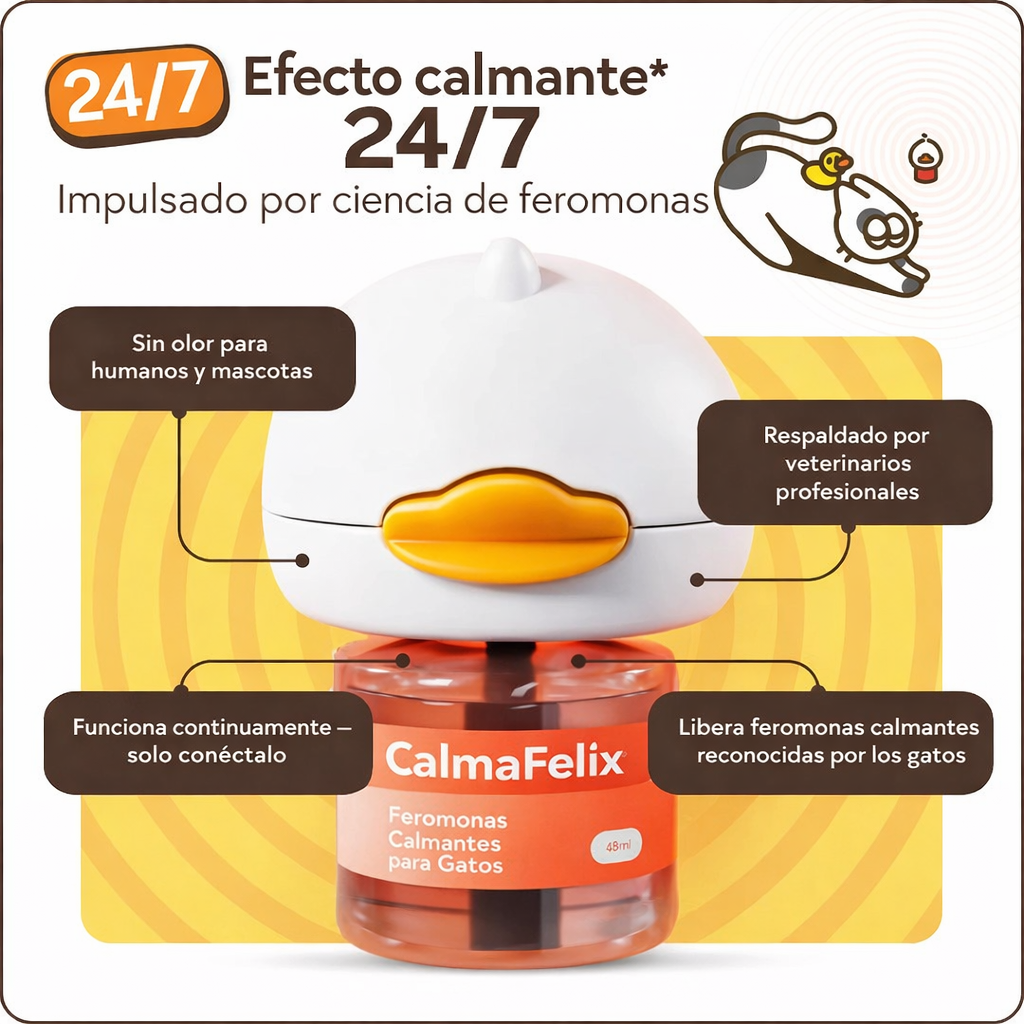 CalmaFelix™ – Elimina el estrés de tu gato y mejora su comportamiento en minutos