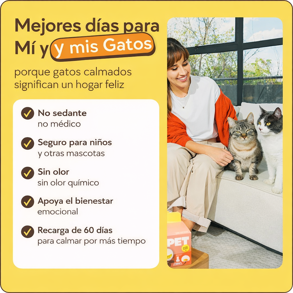 CalmaFelix™ – Elimina el estrés de tu gato y mejora su comportamiento en minutos