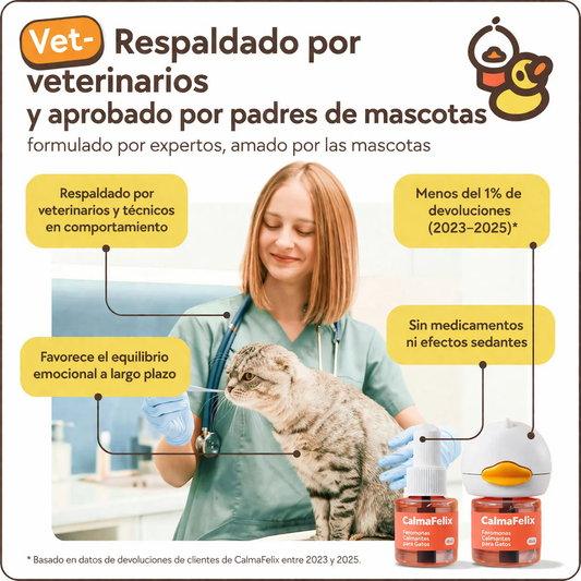 CalmaFelix™ – Elimina el estrés de tu gato y mejora su comportamiento en minutos